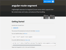 Tablet Screenshot of angular-route-segment.com